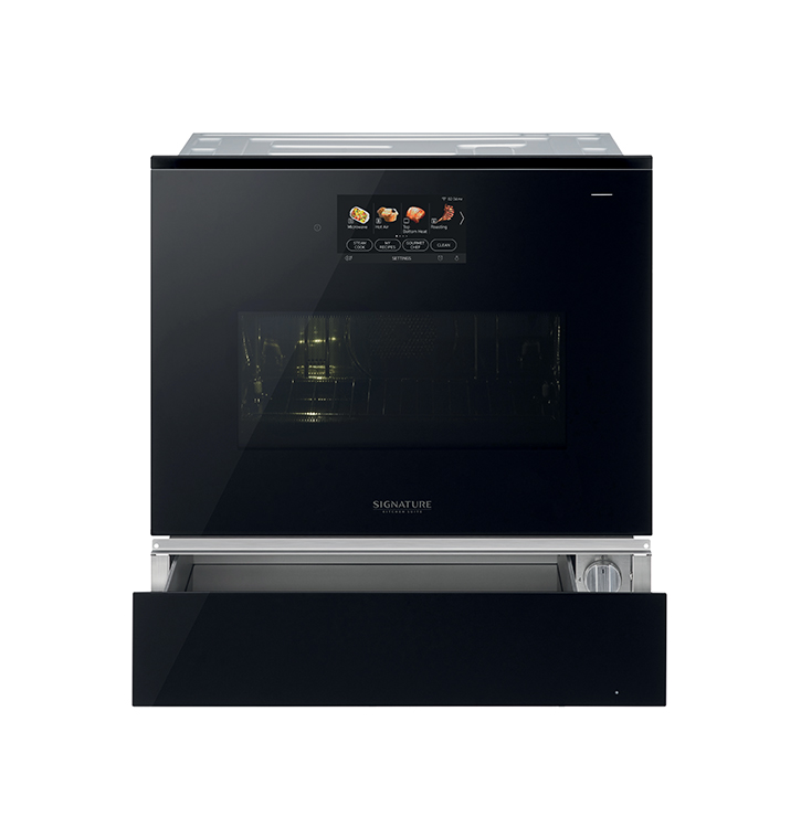 Combi steam oven with microwave