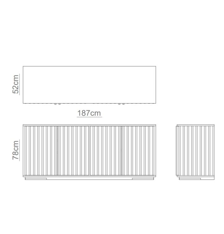 RELEVO Sideboard Technical Drawing