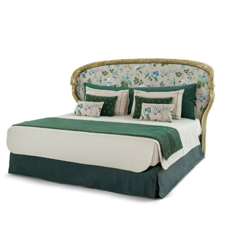 ART. 3720 - letto con testata intagliata