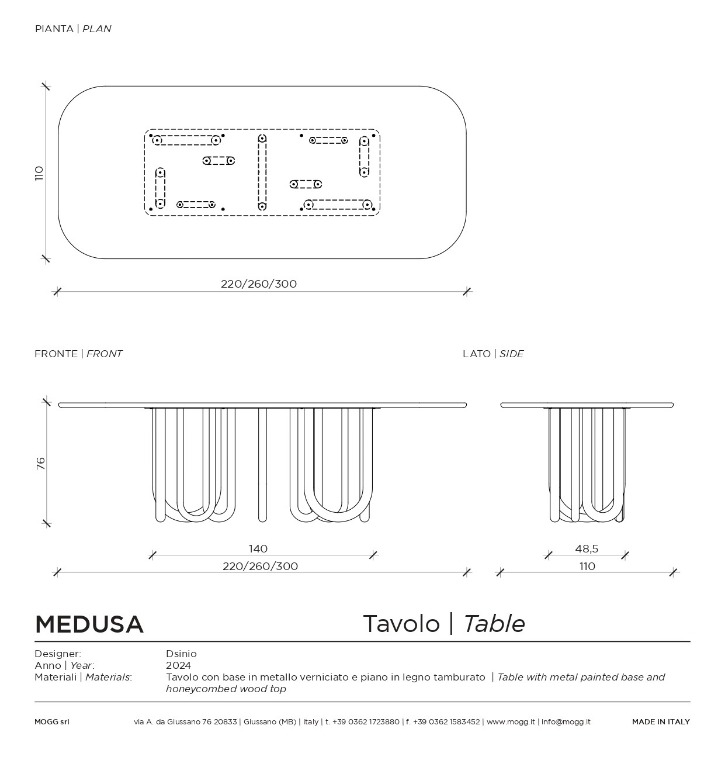 Medusa- Tavolo - DSIGNIO - 2024 - Mogg