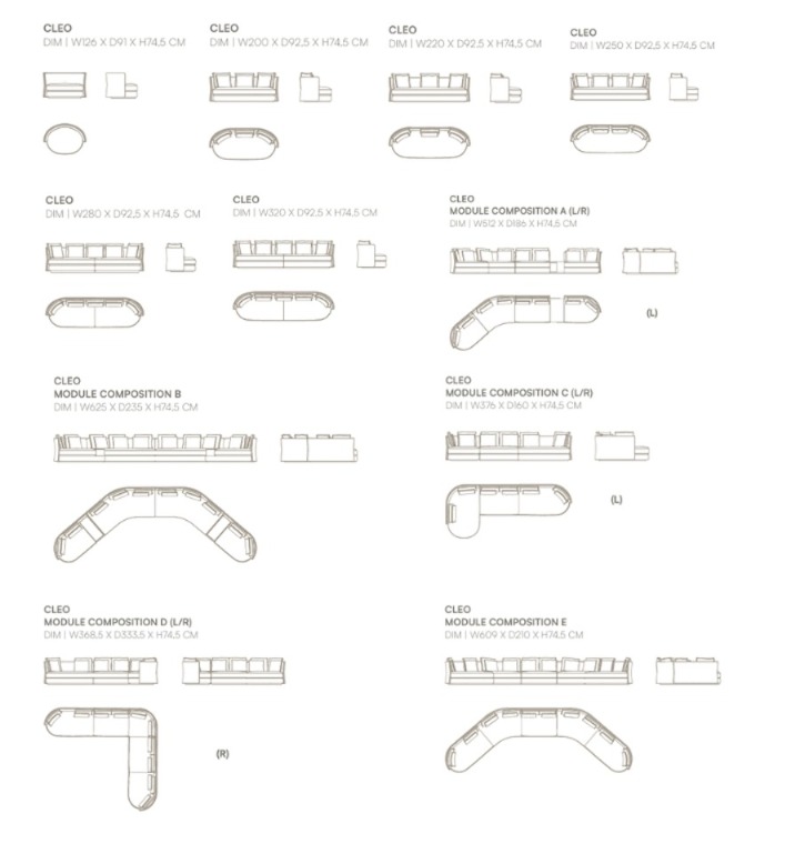 CLEO modular sofa