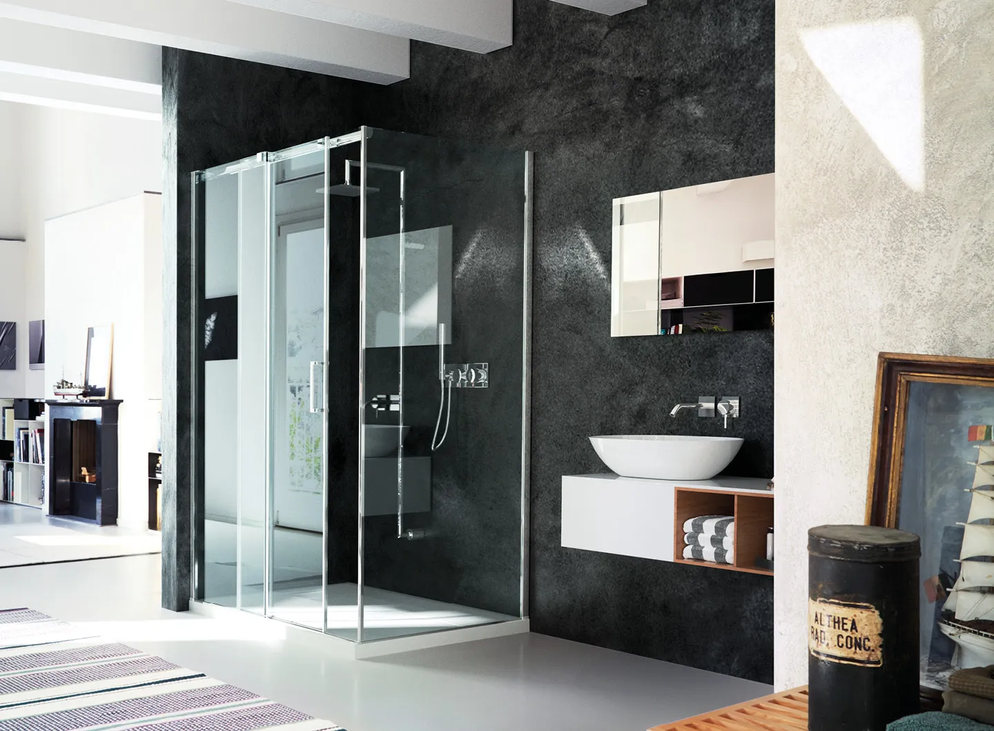 Vismaravetro - sliding shower enclosure - collezione Gliss