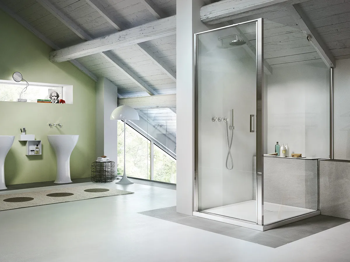 Vismaravetro - pivoting shower enclosure - Linea collection