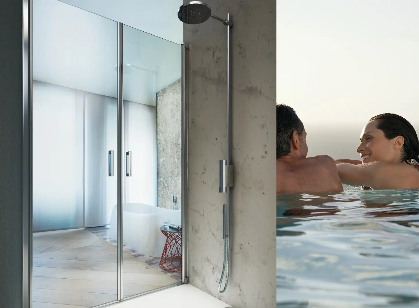 Vismaravetro - pivoting shower enclosure - Linea collection