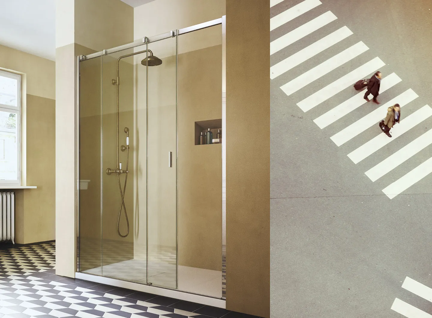 Vismaravetro - sliding shower enclosure - Serie 8000 collection