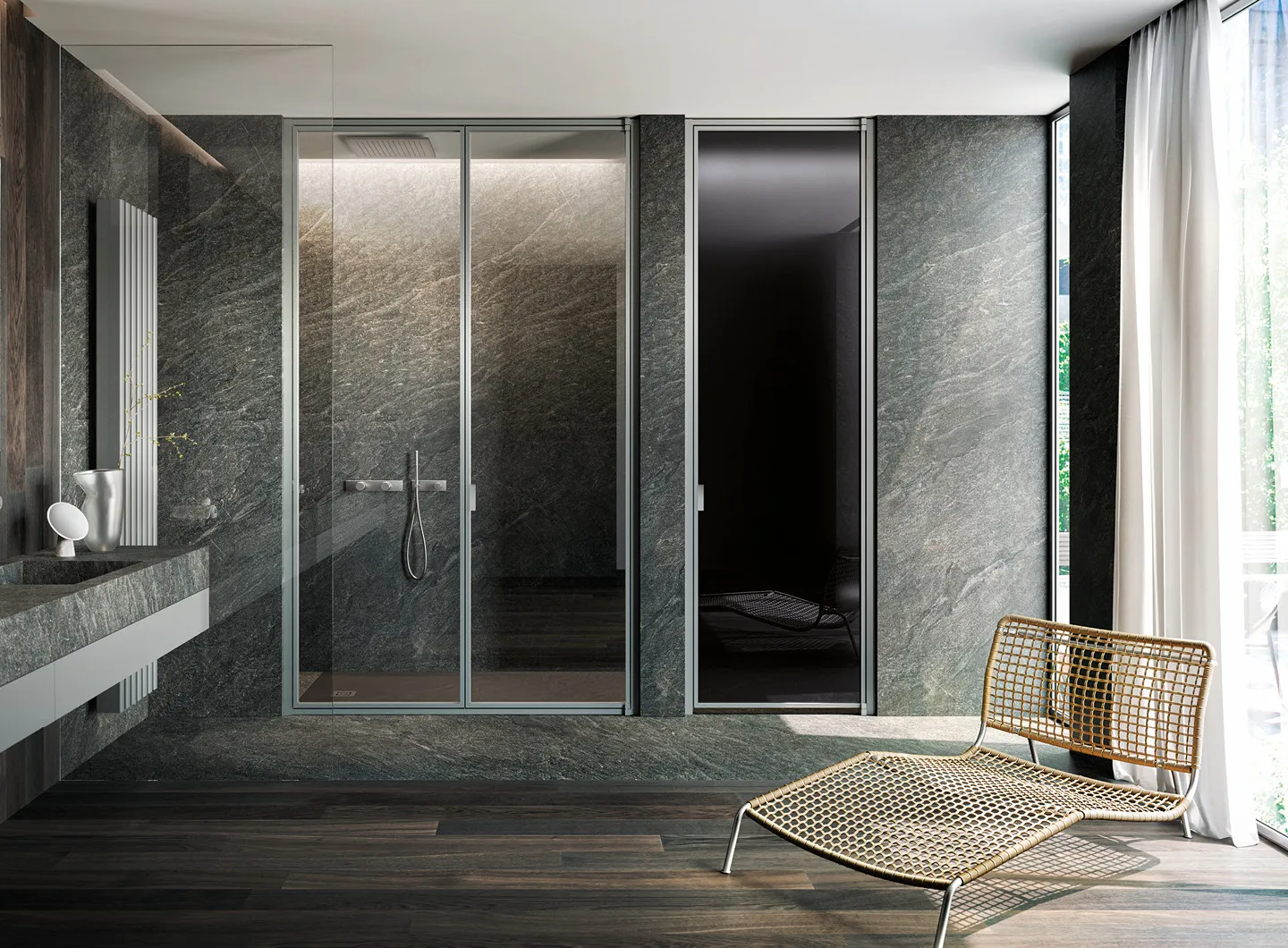 Vismaravetro - Glass partition walls for bathrooms and contract orders - Suite