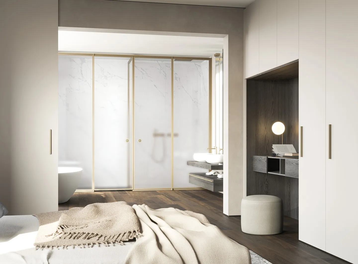 Vismaravetro - Glass partition walls for bathrooms and contract orders - Suite