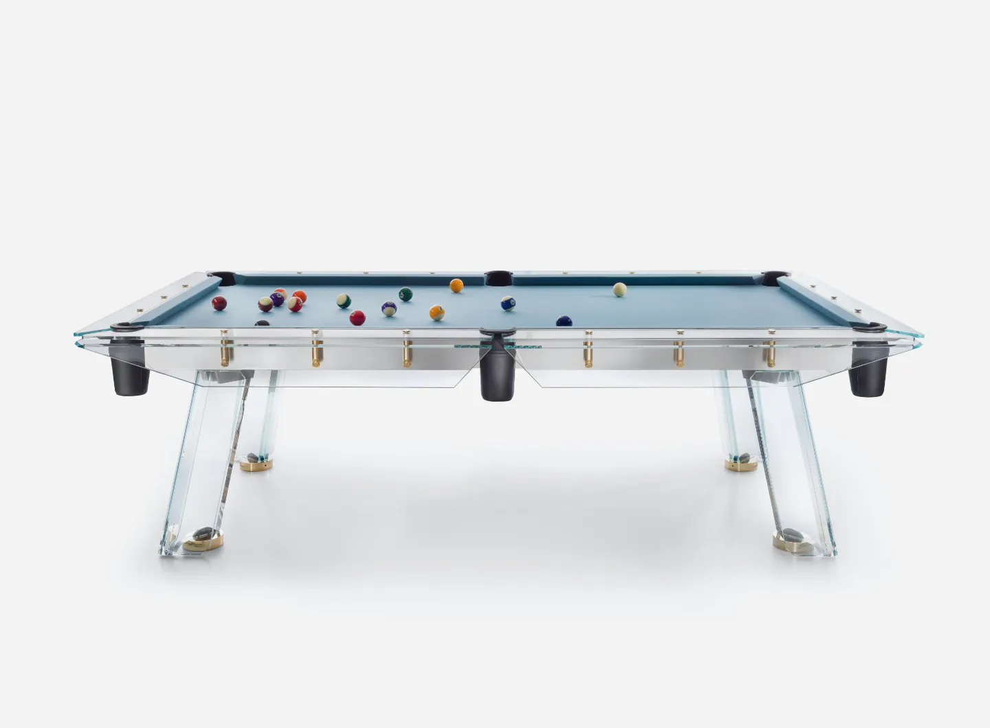 Billiards gold pool table