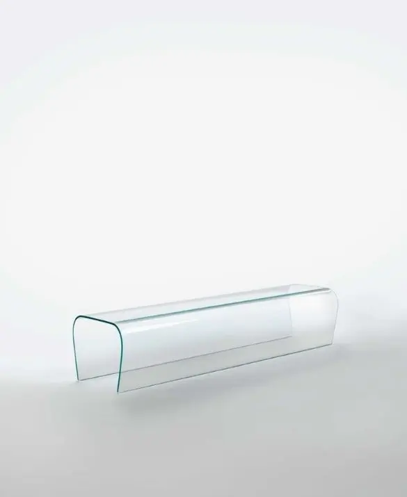 Glas Italia - Bent Glass Bench - Bent Glass Stool