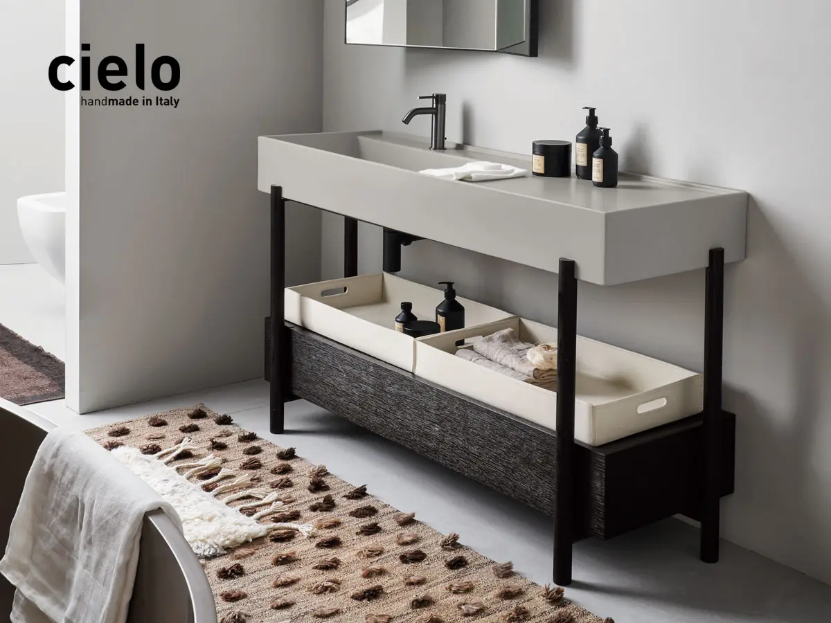 Cabinet with washbasin Plinio by Ceramica Cielo