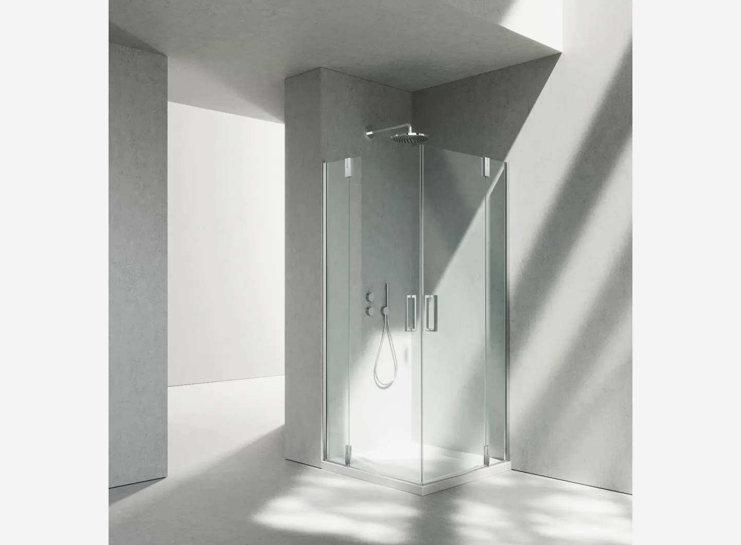 Vismaravetro - hinged shower enclosure - SuperSintesi collection