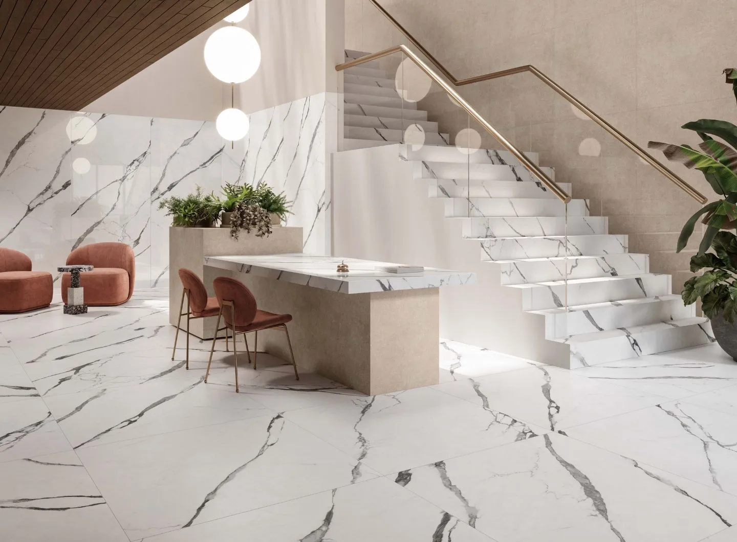 Marmoker and Onici porcelain stoneware - Casalgrande Padana