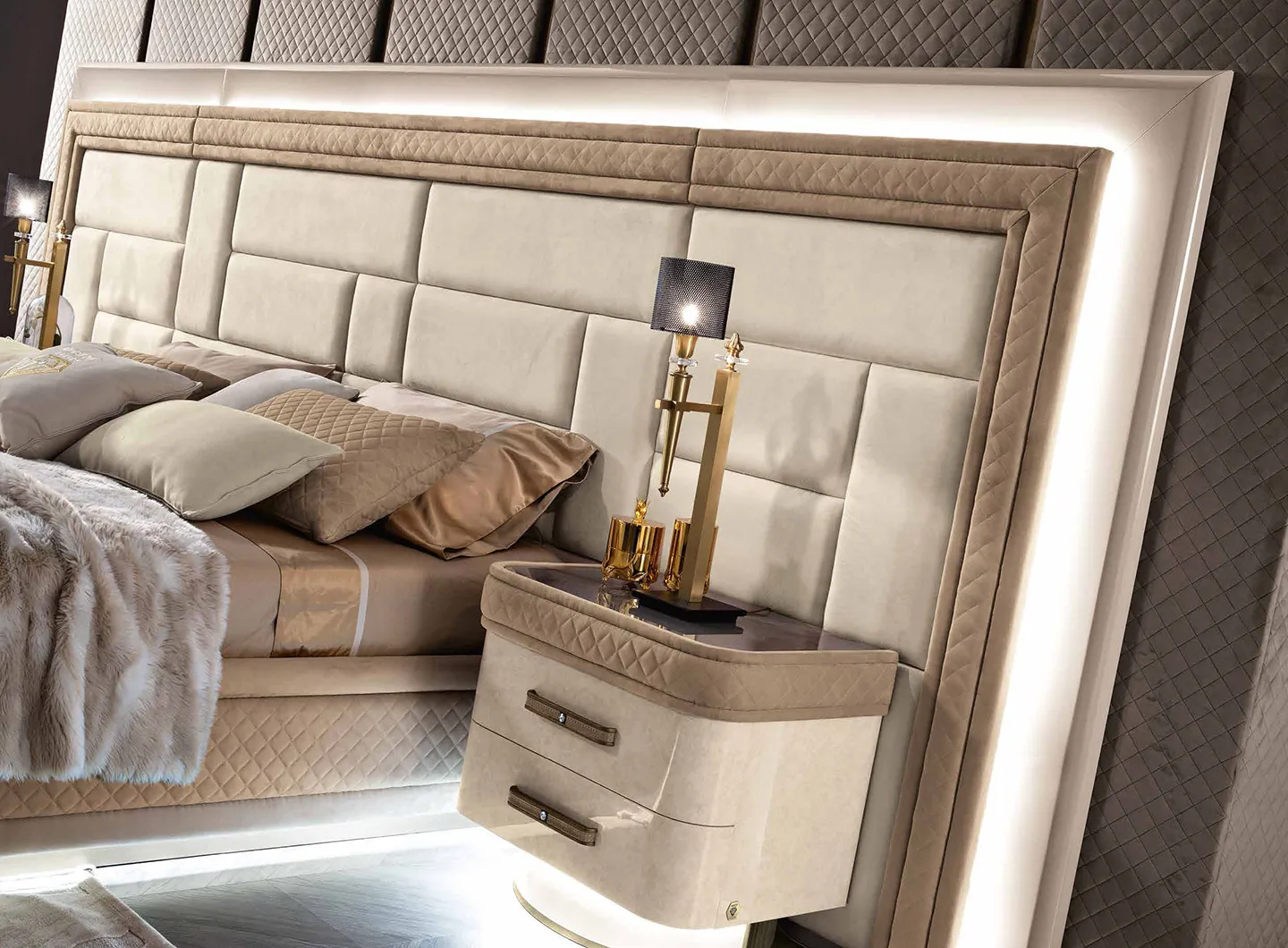 mobilpiù luxury letto diamond