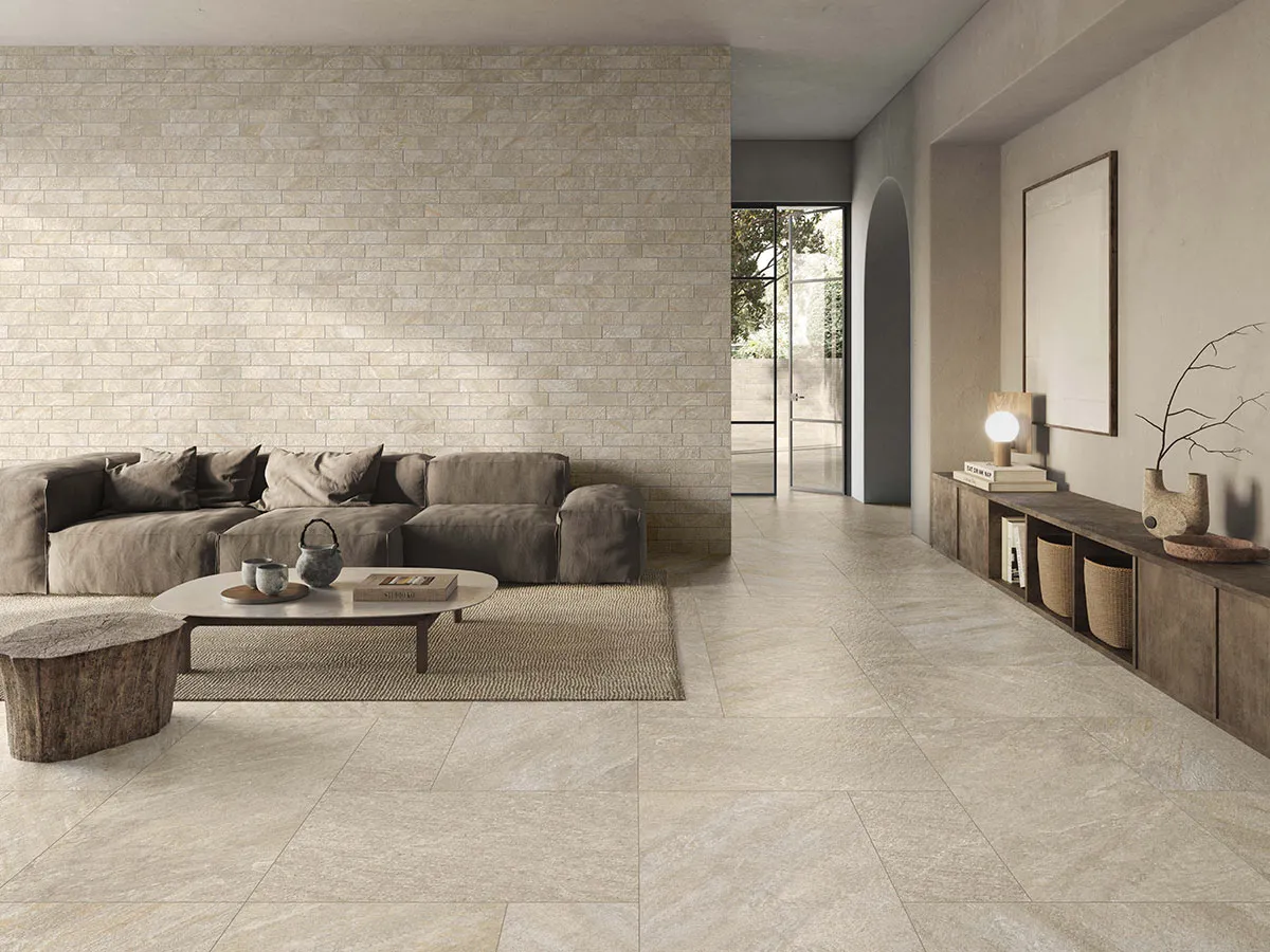 Brickworks Muretto and Petra porcelain stoneware tiles - Casalgrande Padana