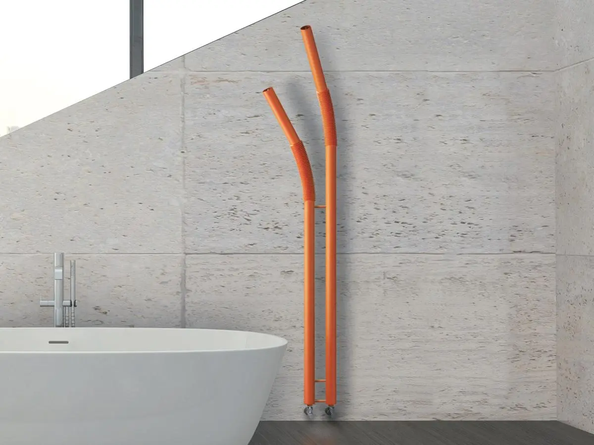 Cannuccia, Straw a funny heated towel rail by Brem