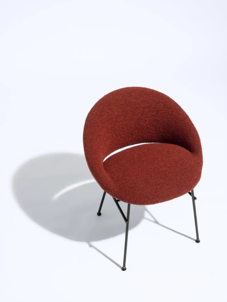 cloche armchair - metal legs