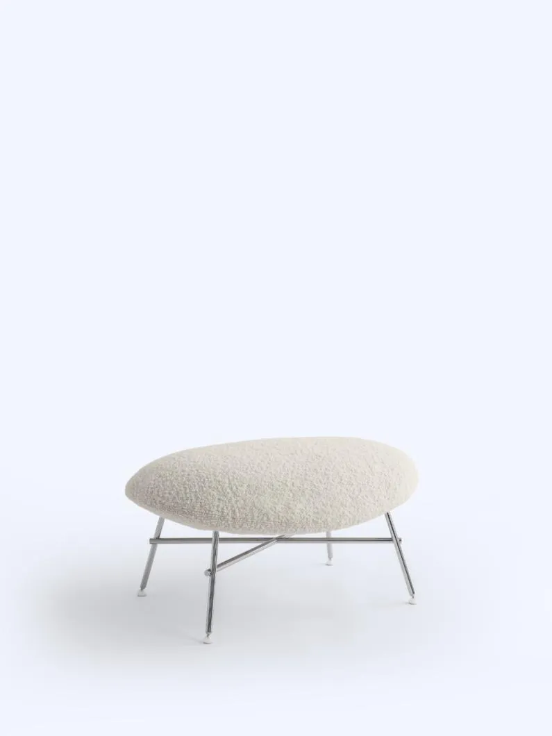 cloche pouf - metal legs