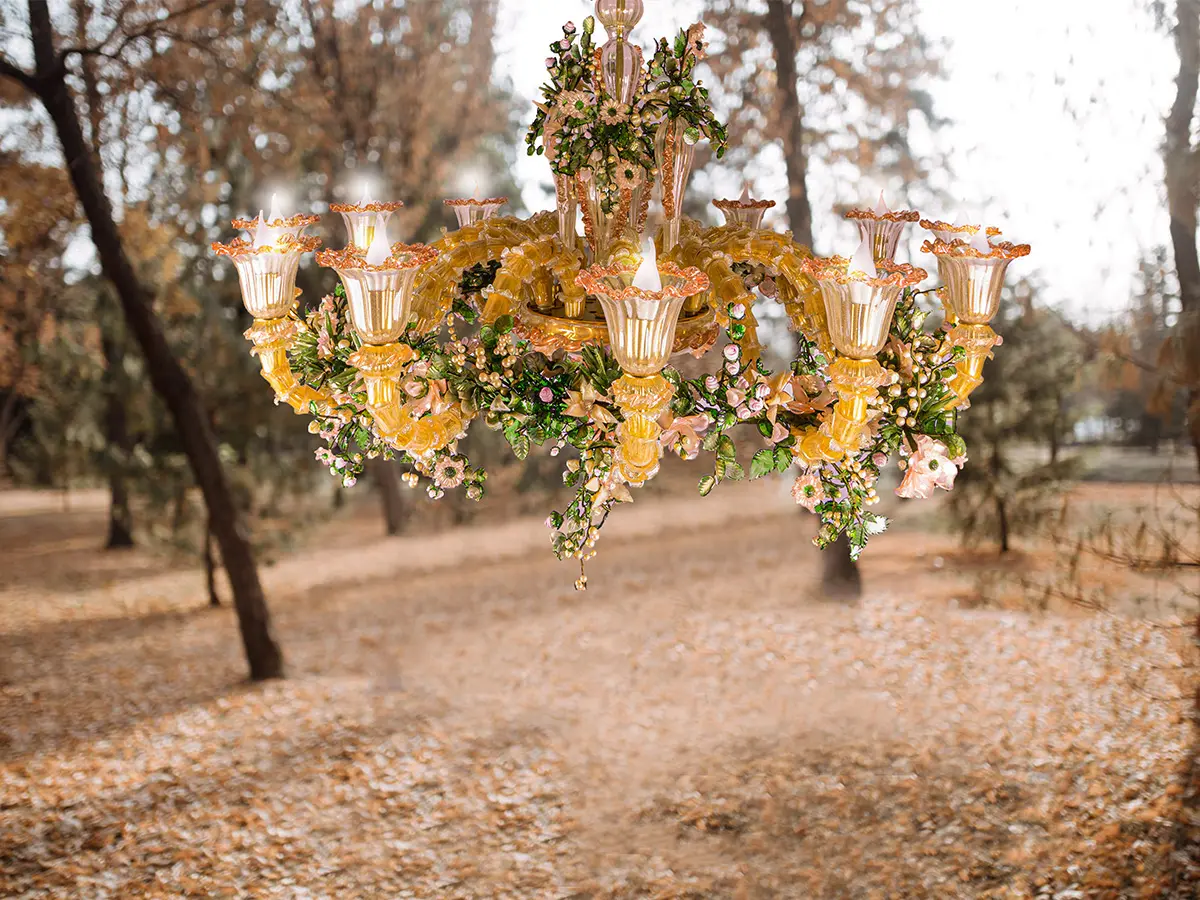 murano glass chandelier Rezzonico COSE BELLE COSE RARE
