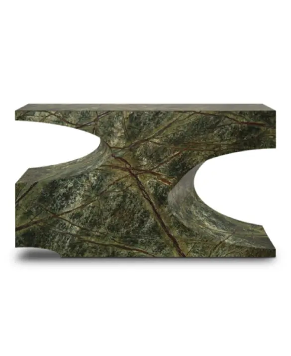 Contemporary Faux Marble Console by BRABBU