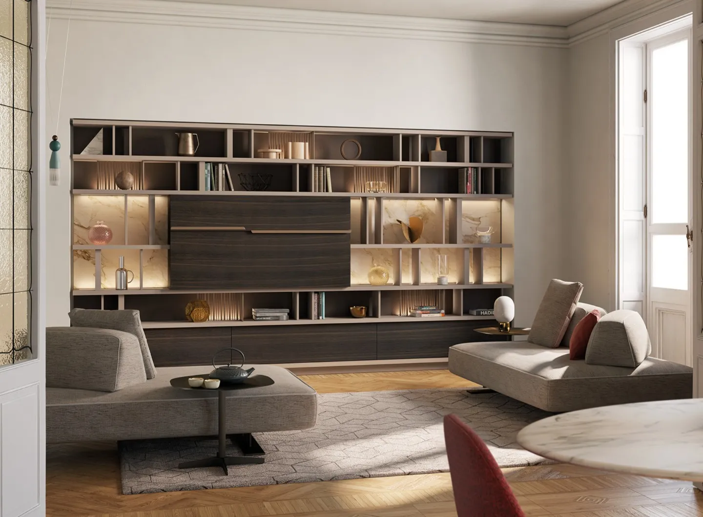 Turati T4 - Horizontal bookcase