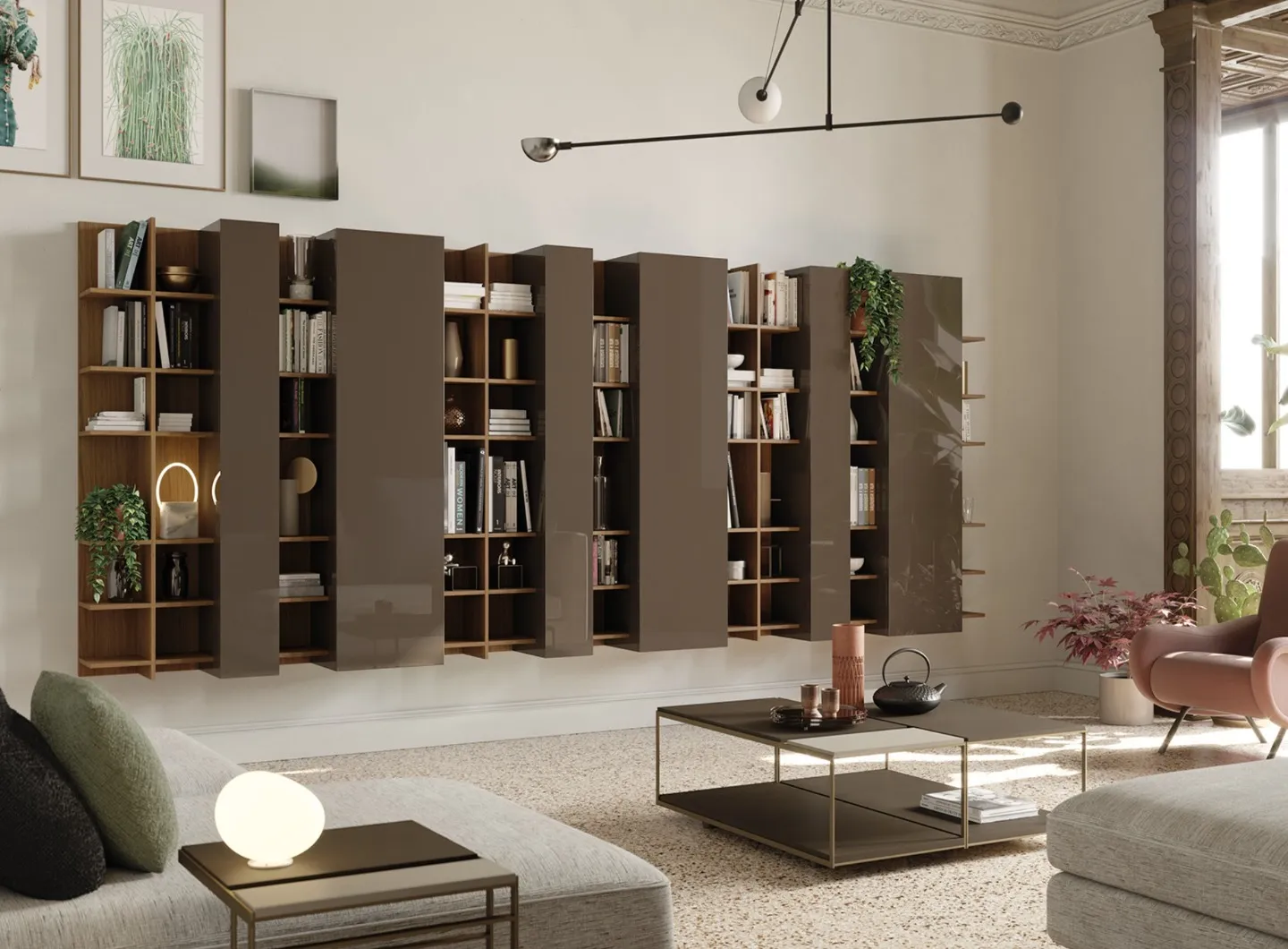 Turati T4 - Horizontal bookcase