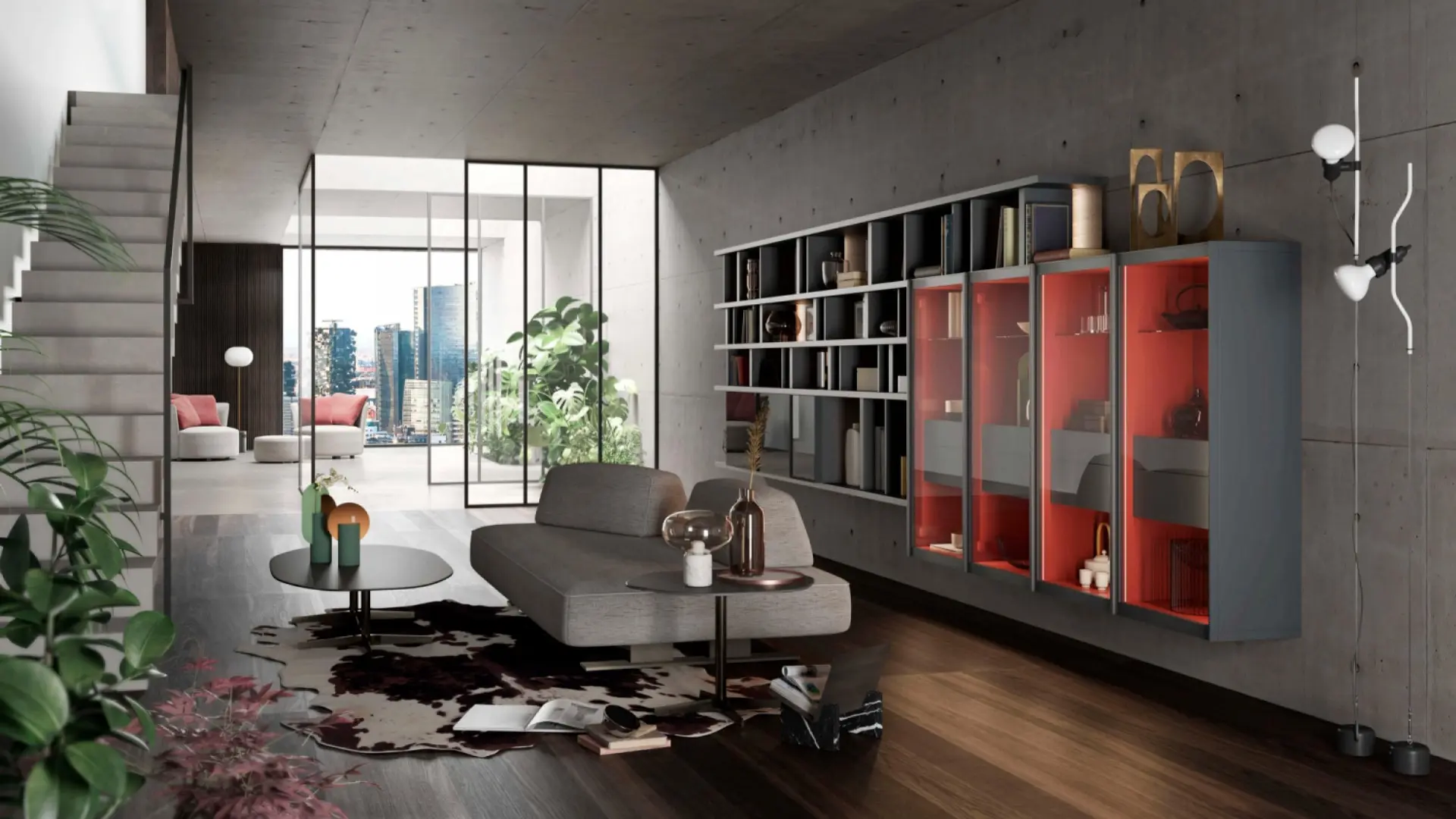 Turati T4 - Horizontal bookcase