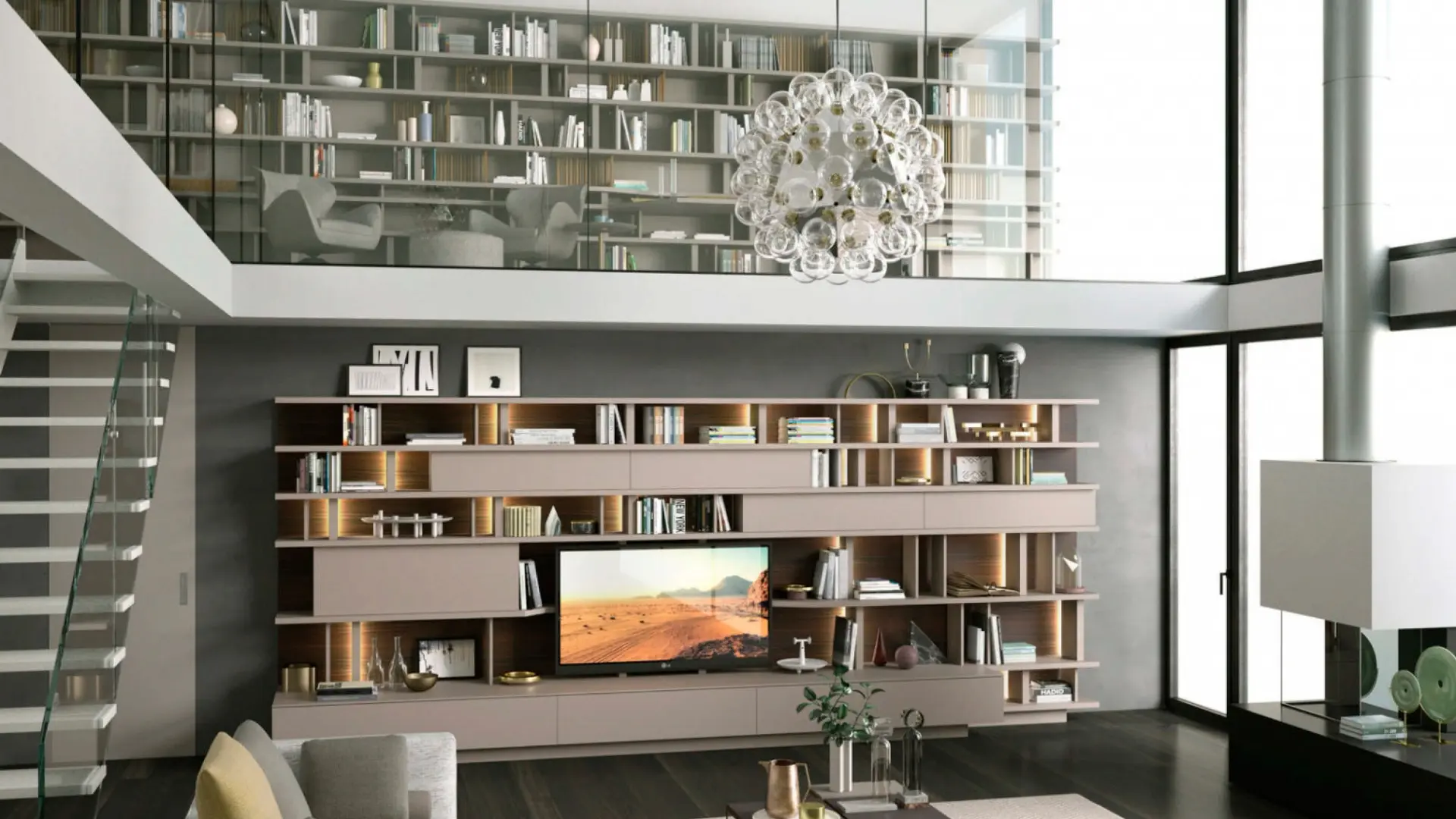 Turati T4 - Horizontal bookcase