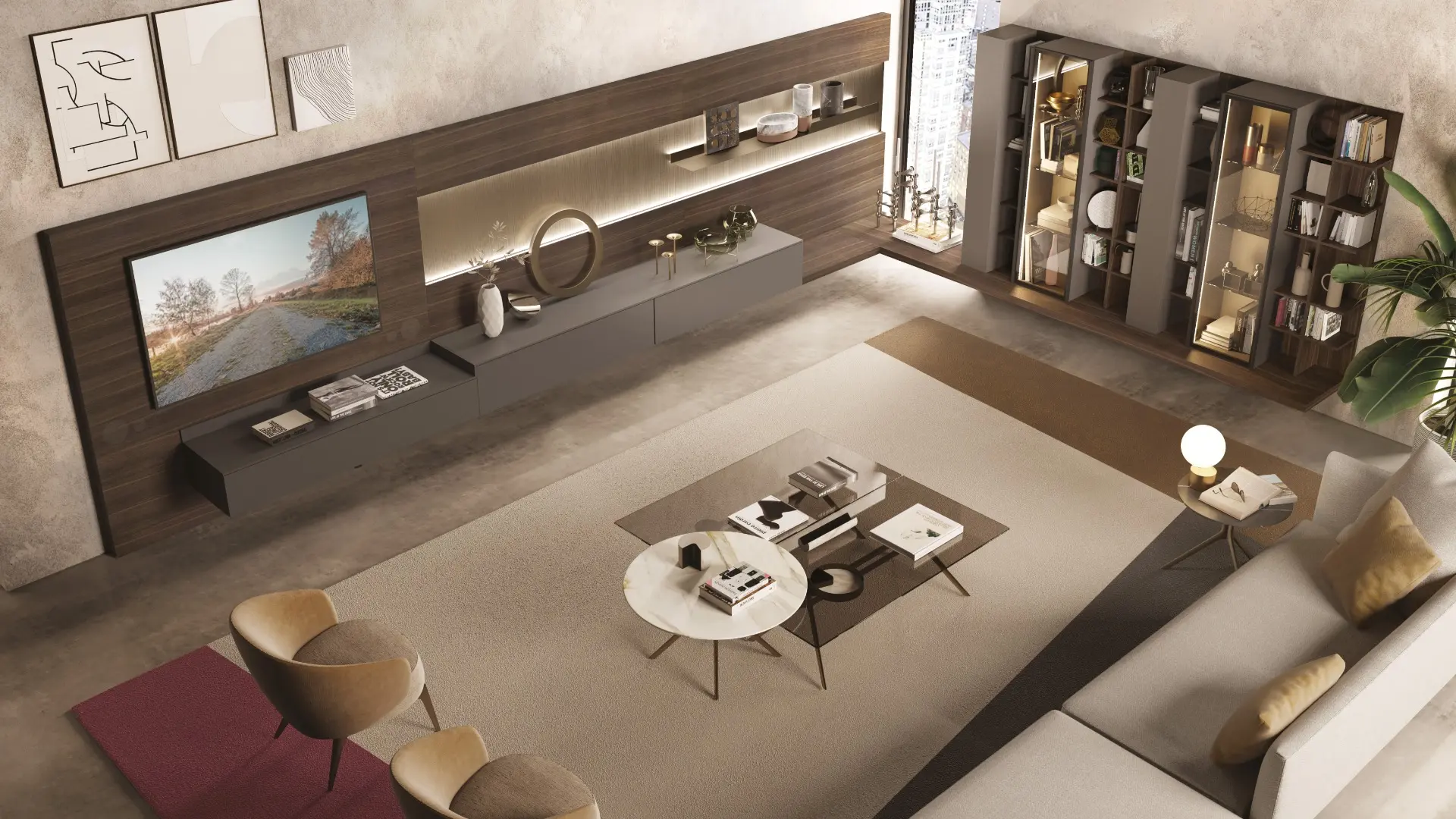 Turati T4 - Media unit & Boiserie