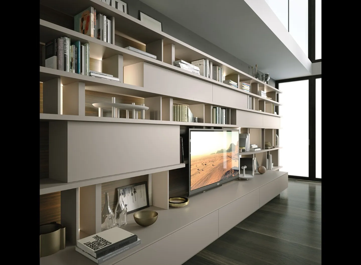 Turati T4 - Horizontal bookcase