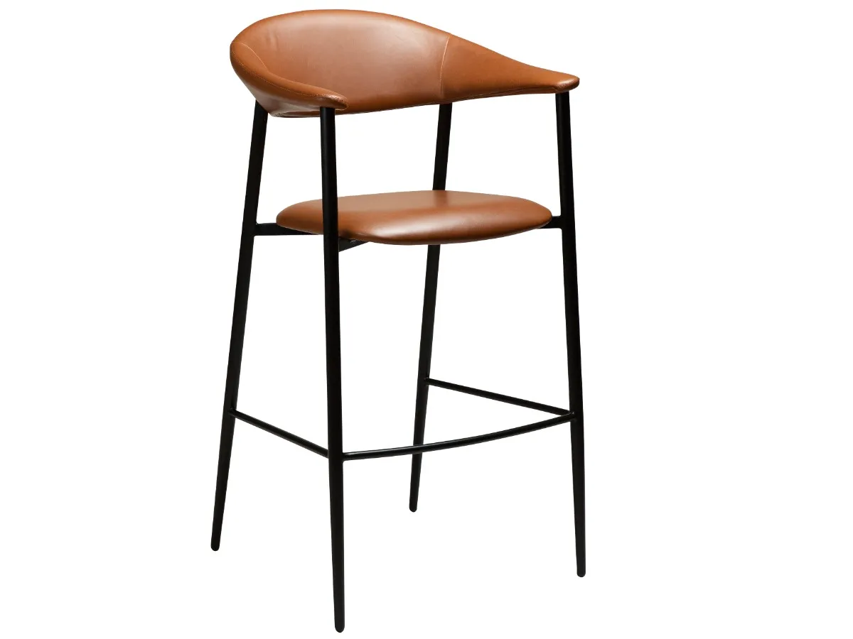 DAN-FORM's ROVER bar stool in vintage light brown artificial leather