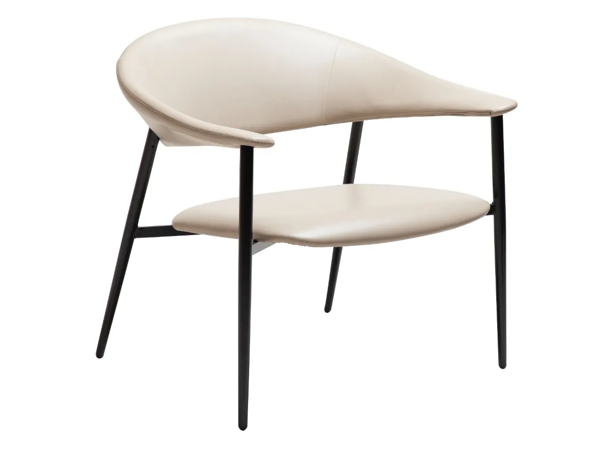 DAN-FORM's ROVER lounge chair in cashmere artificial leather