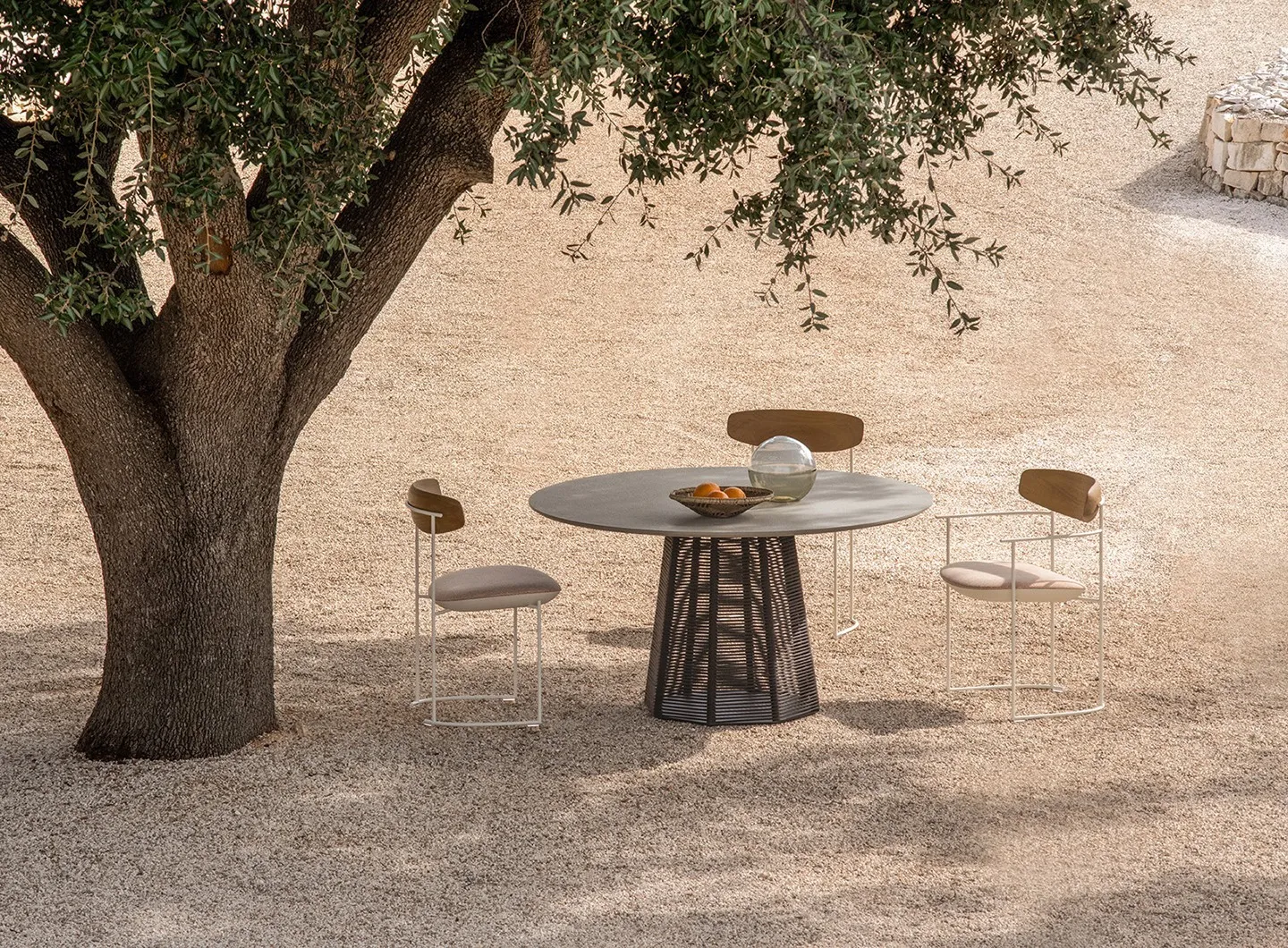 Sophie Table and Keel Light chairs