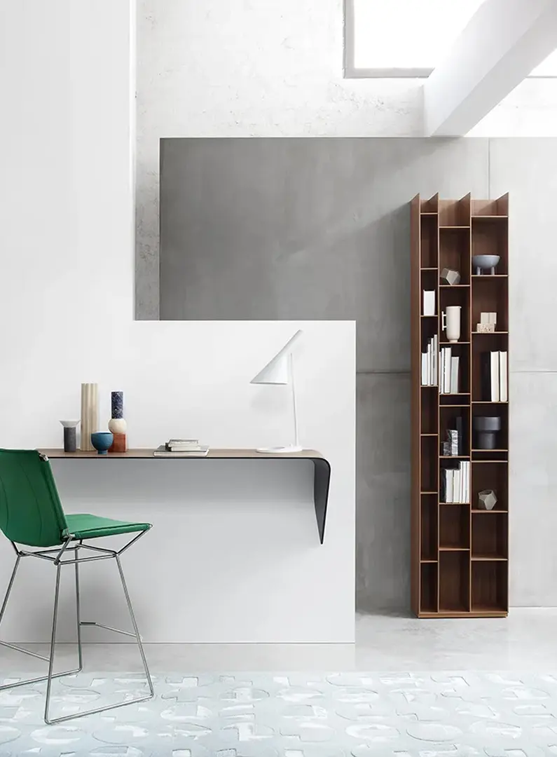 mdf italia, random, wood, bookcase, interior, salone milano