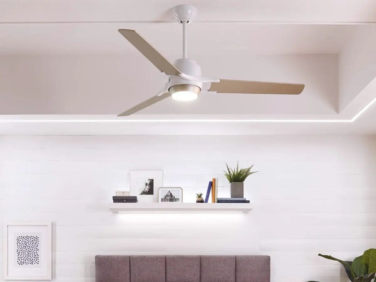 Zeus ceiling fan by Kichler