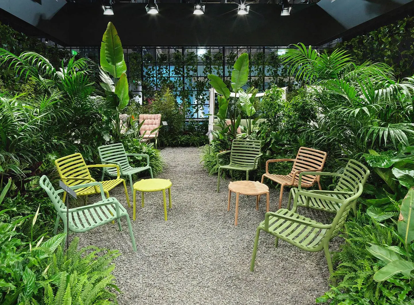 nardi, salone milano, stand, outdoor