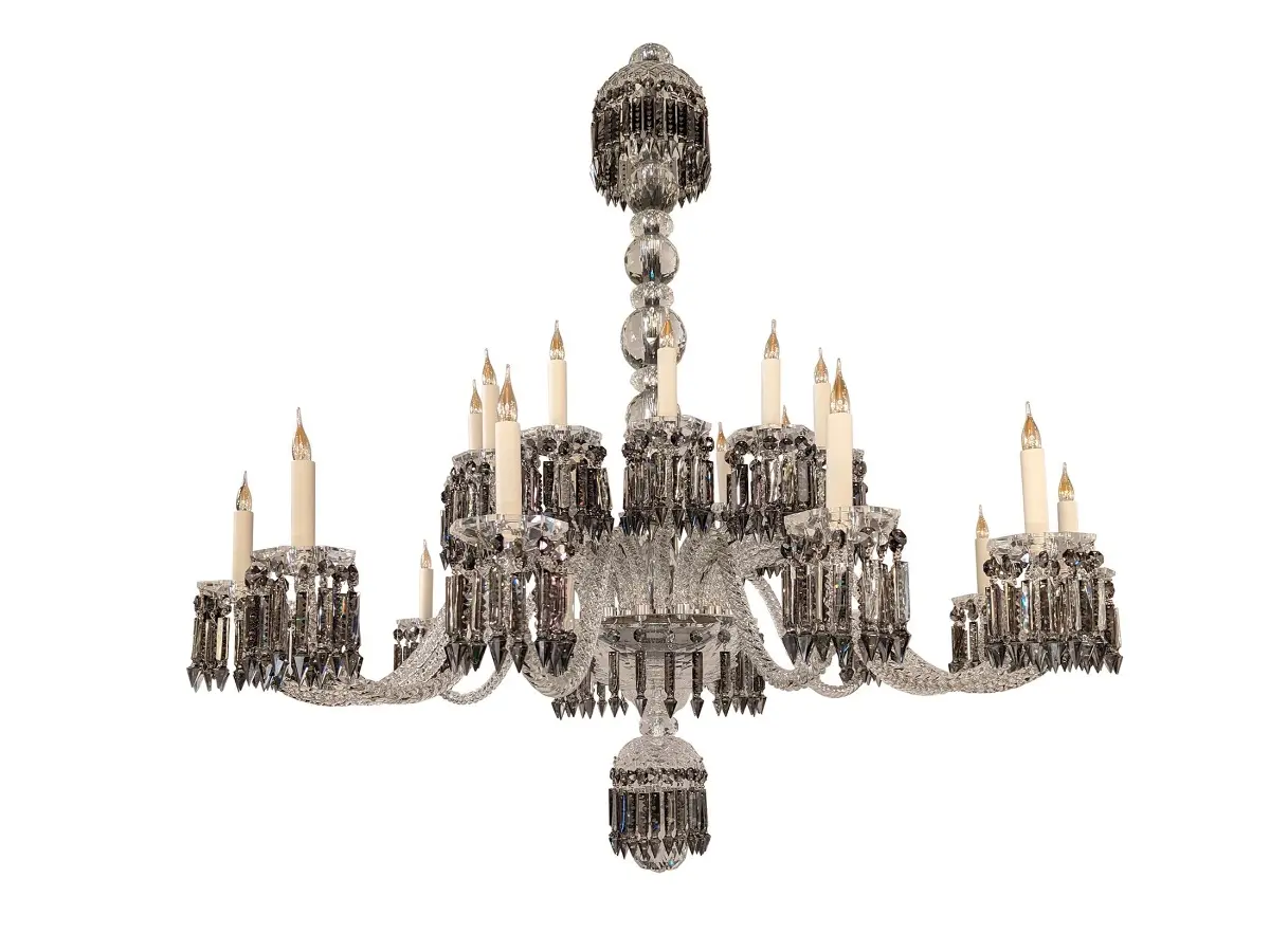 CRYSTAL CHANDELIER 24 LIGHTS - OMBRES ET FACETTES