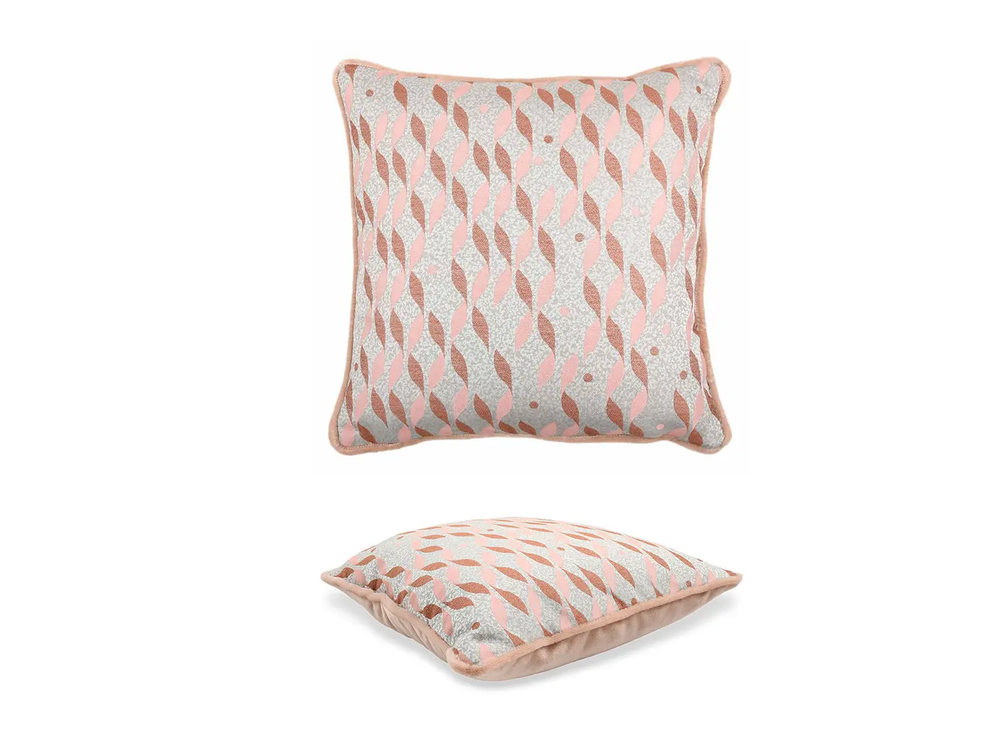 Cushion Carrè 22527 | Grid and Linen Velvet