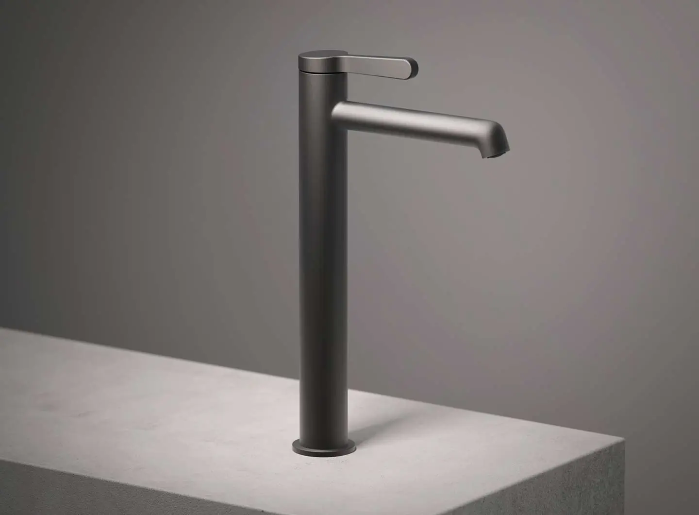 Torino - Single-hole high washbasin mixer - Deep Black PVD