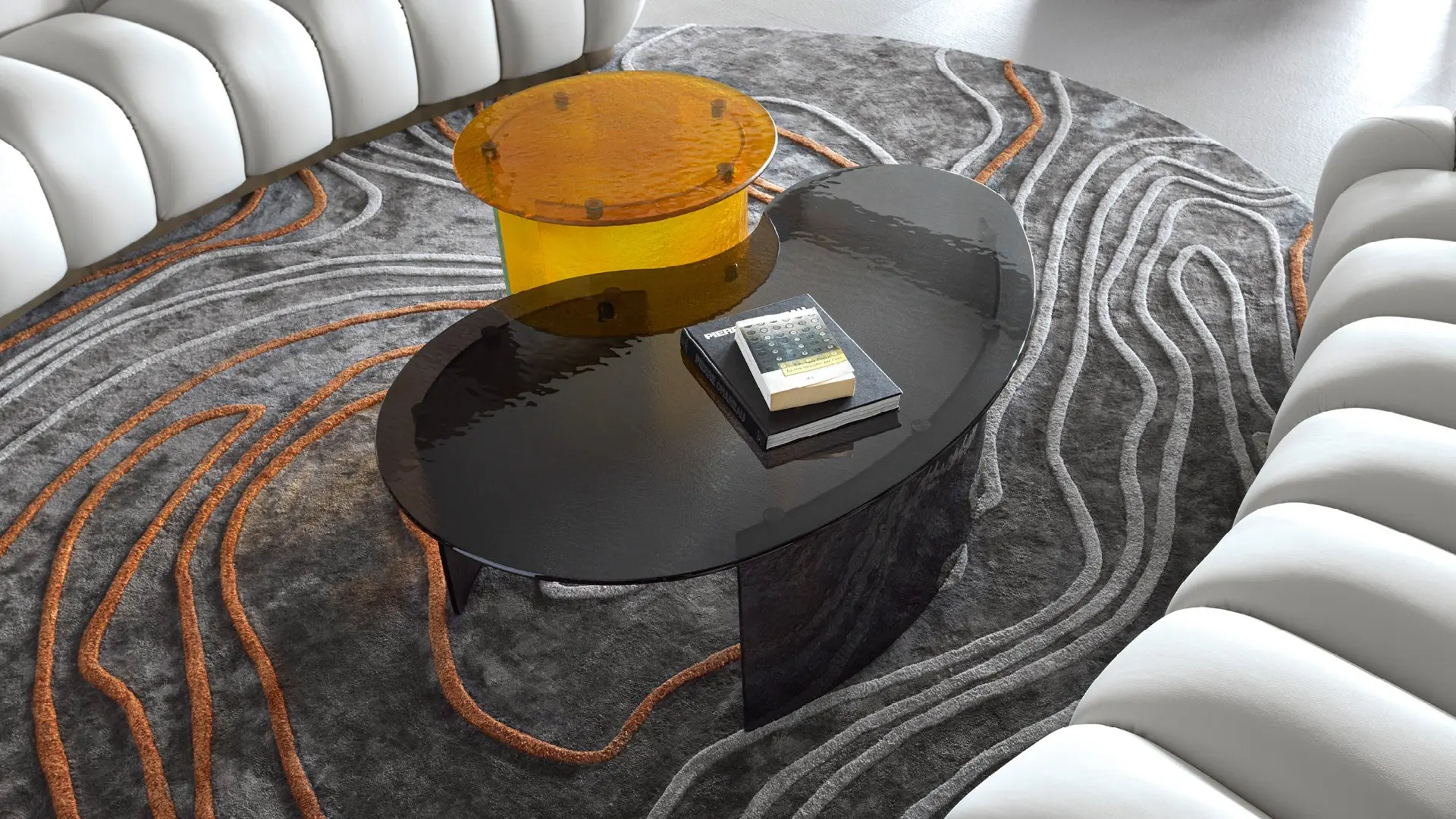 Elliptical Cocktail Table - Giorgio Collection