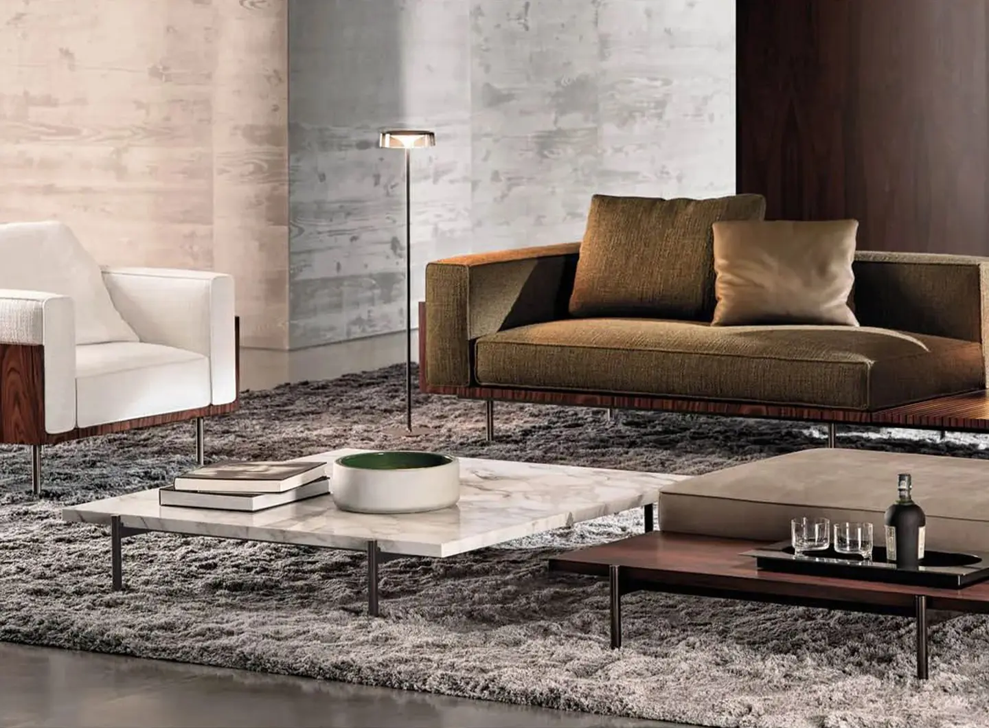 salonemilano, Minotti, Superquadra, disigned by Marcio Kogan / studio mk27