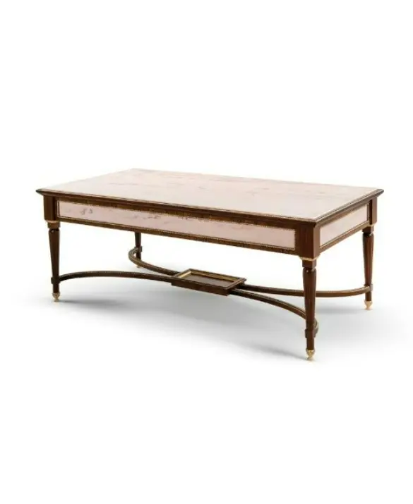 ART. 5033 - TAVOLINO CENTRALE INTAGLIATO IN LEGNO