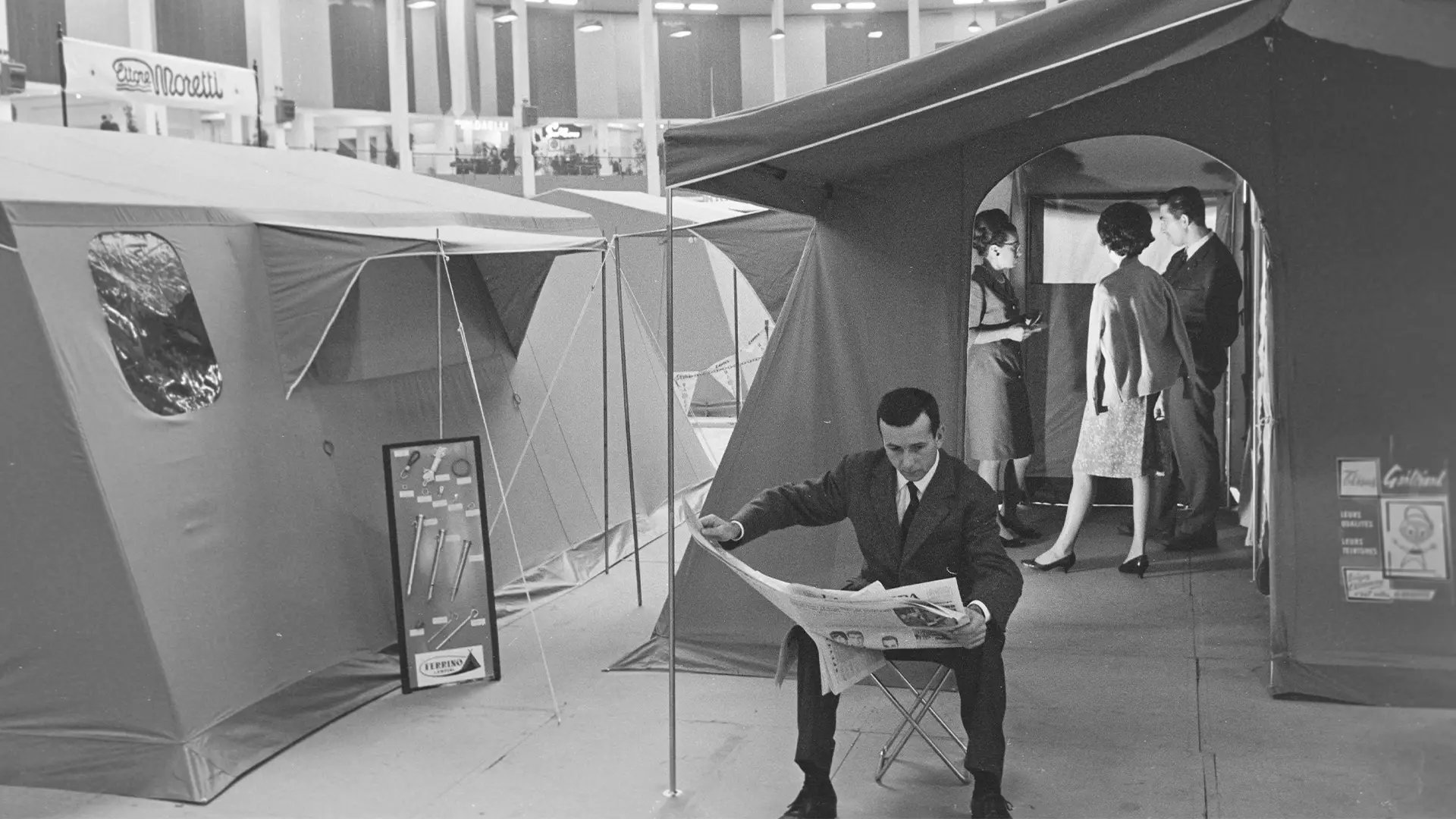 campeggio, salone del campeggio, fiera milano, 1966