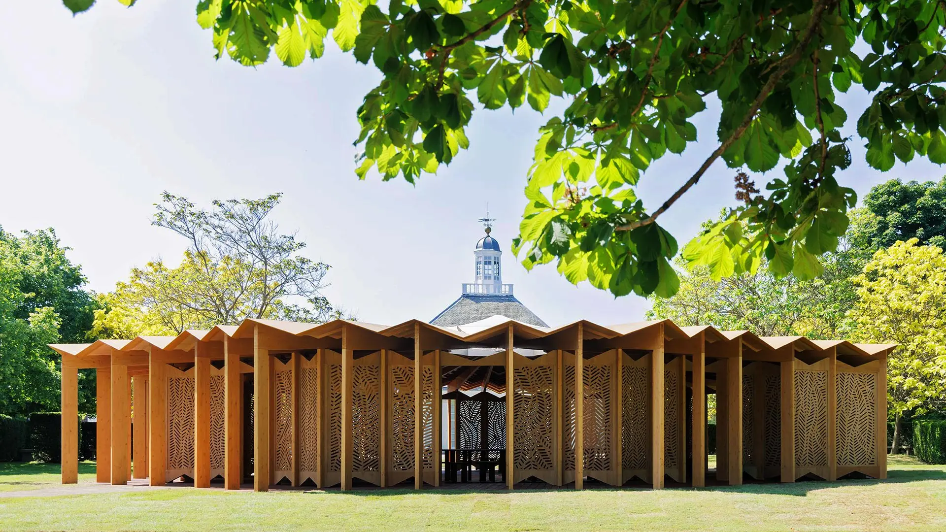 serpentine pavilion, architecture, exterior, lina ghotmeh, salone milano