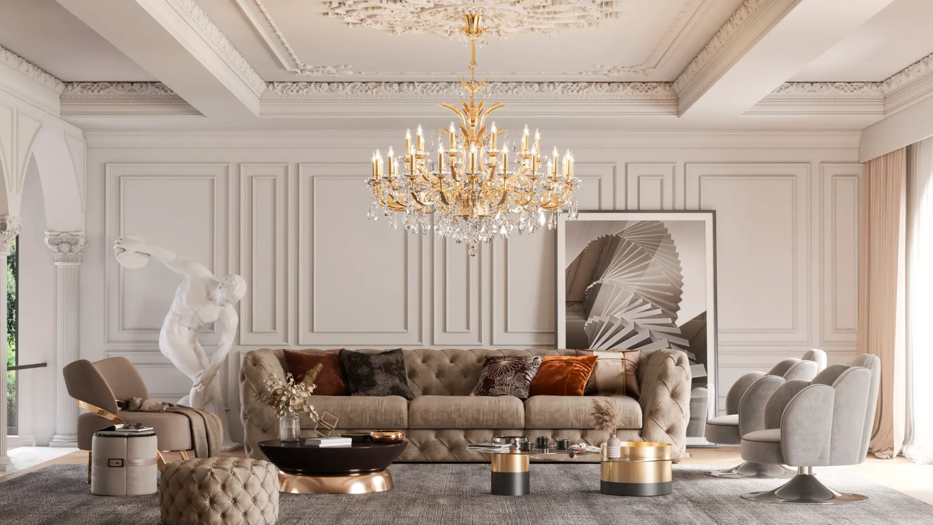 CRYSTAL CHANDELIERS are timeless yet always remain up-to-date, whether your interior design is conventional or avantgarde. Fine forms and materials convey an atmosphere of perfection. Only the best prevails.