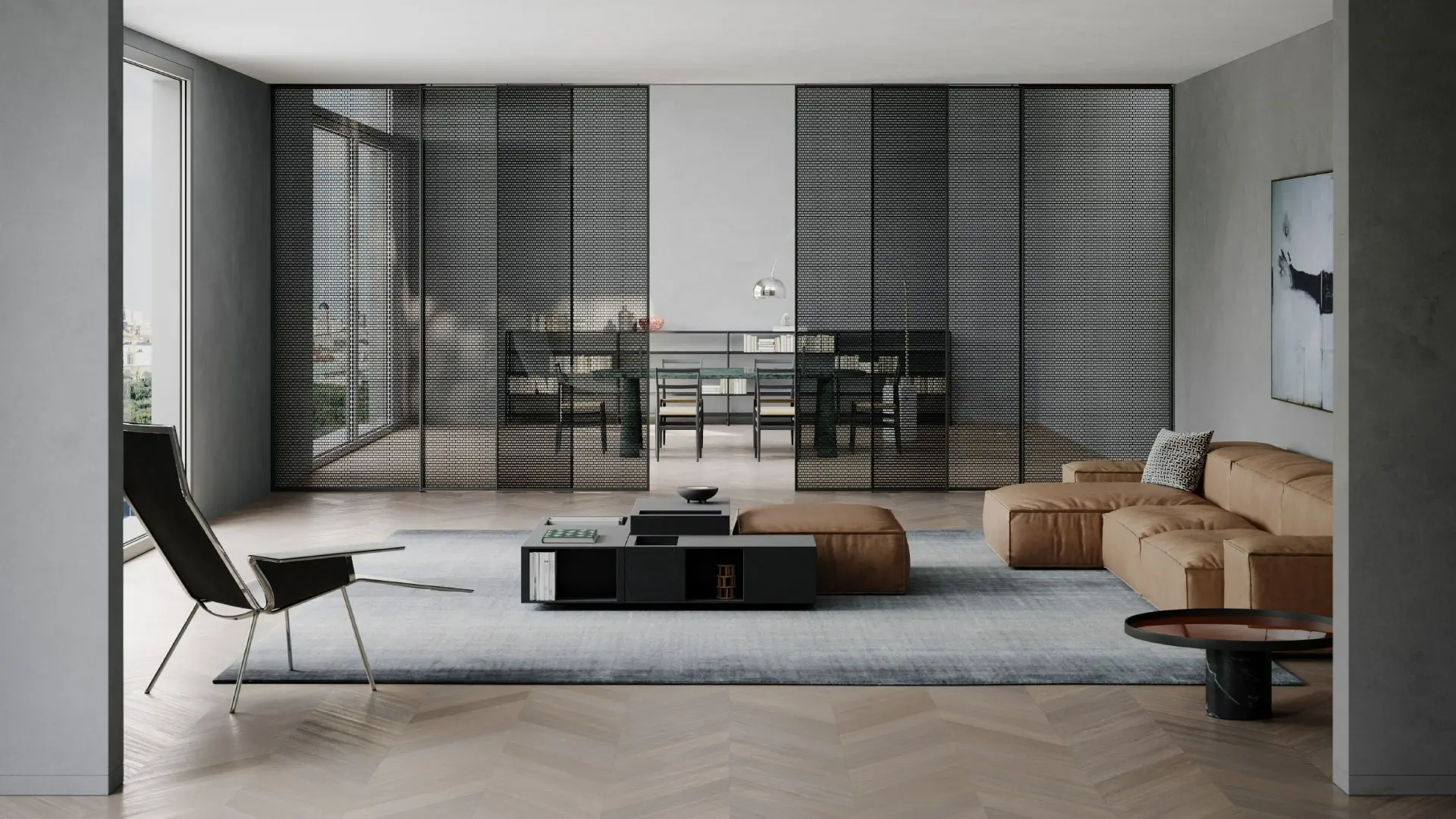 L7 sistema scorrevole, design Piero Lissoni
